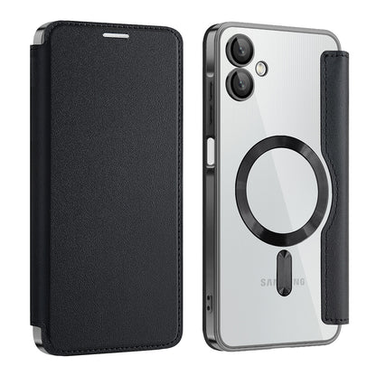 MagSafe-kuori Samsung Galaxy A06 A065:lle, Techsuit, SmartMag Book, Musta
