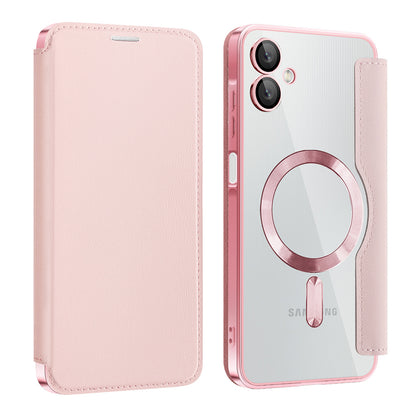 MagSafe-kuori Samsung Galaxy A06 A065:lle, Techsuit, SmartMag Book, Vaaleanpunainen