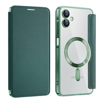 MagSafe-kuori Samsung Galaxy A06 A065:lle, Techsuit, SmartMag Book, Vihreä
