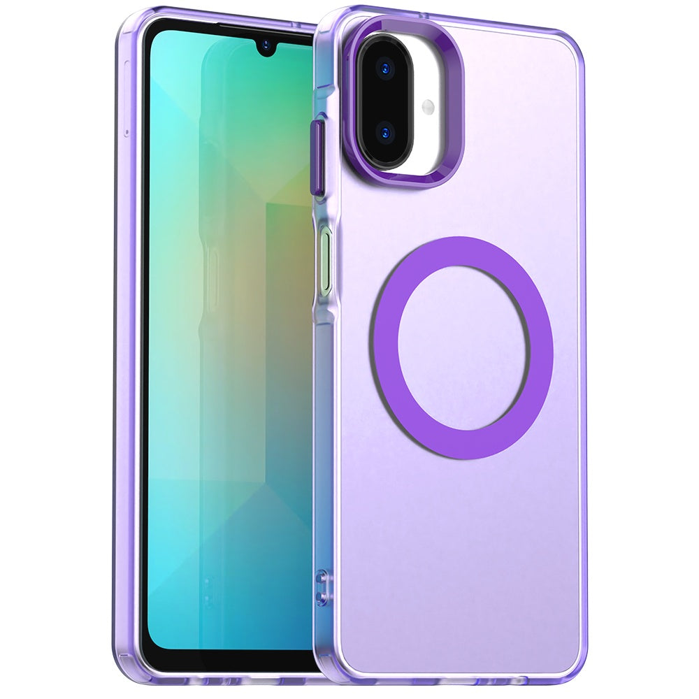 MagSafe-kuori Samsung Galaxy A07 4G A075:lle, Techsuit, CandyCase, Violetti