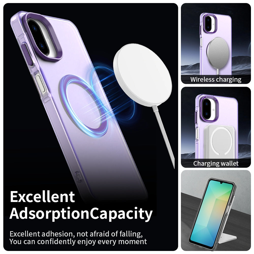 MagSafe-kuori Samsung Galaxy A07 4G A075:lle, Techsuit, CandyCase, Violetti