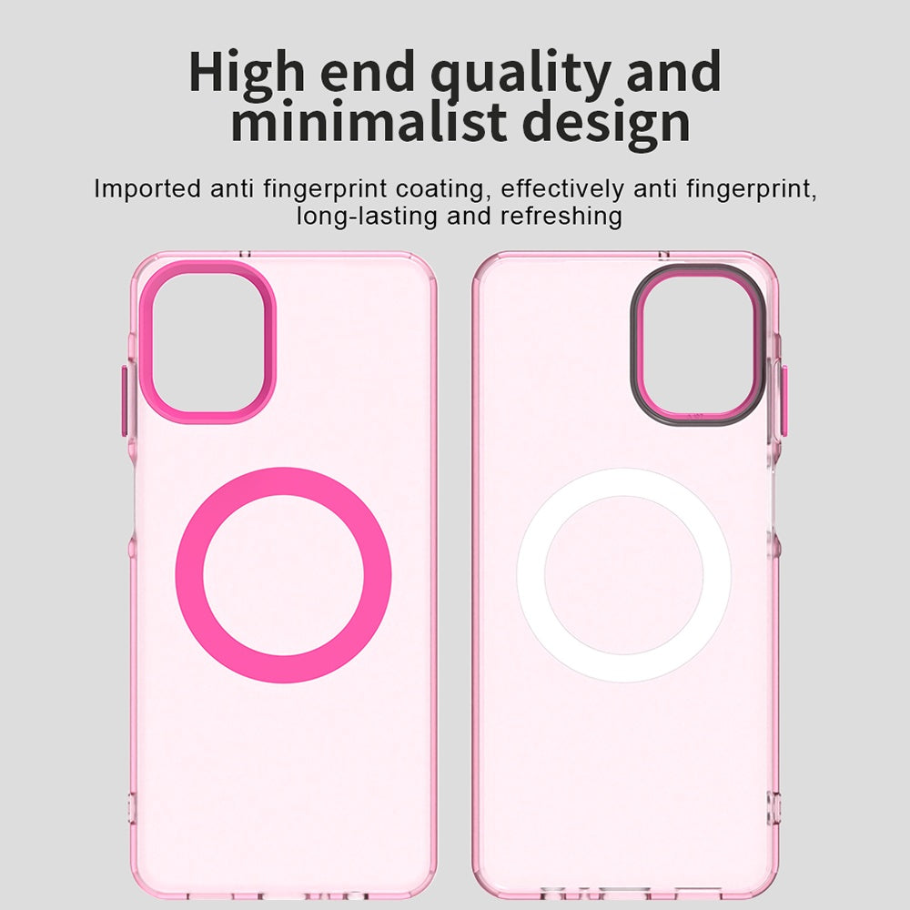 MagSafe-kuori Samsung Galaxy A07 4G A075:lle, Techsuit, CandyCase, Vaaleanpunainen
