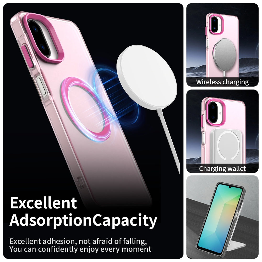 MagSafe-kuori Samsung Galaxy A07 4G A075:lle, Techsuit, CandyCase, Vaaleanpunainen