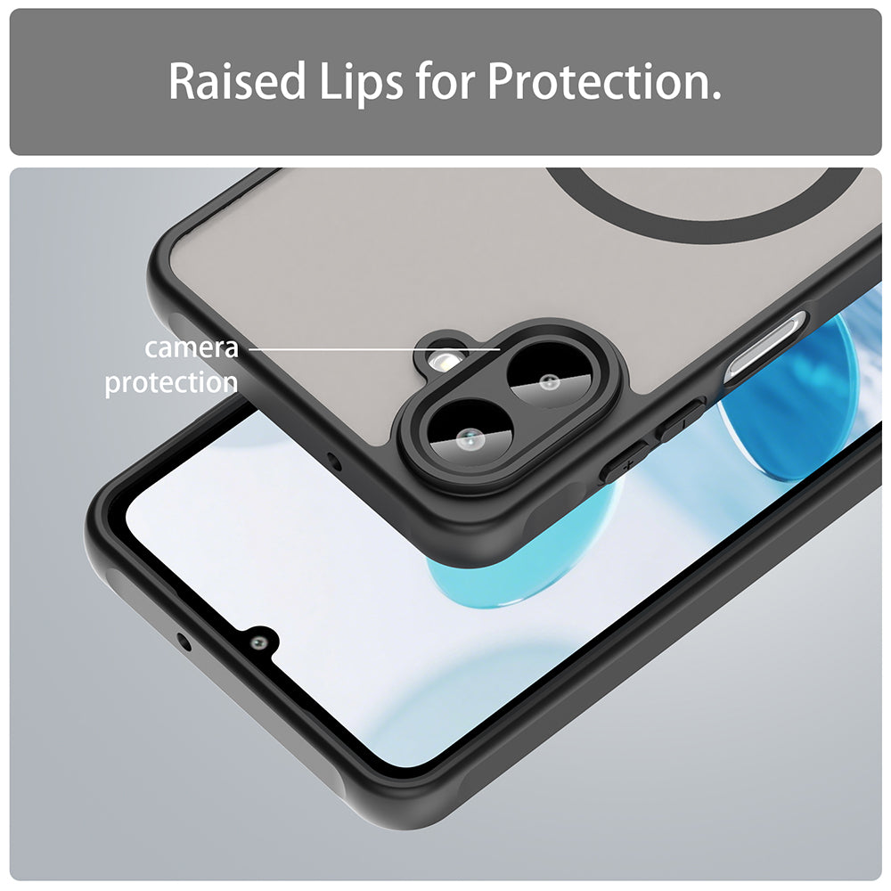 MagSafe-kuori Samsung Galaxy A07 4G A075:lle, Techsuit, HaloFrost II, Musta