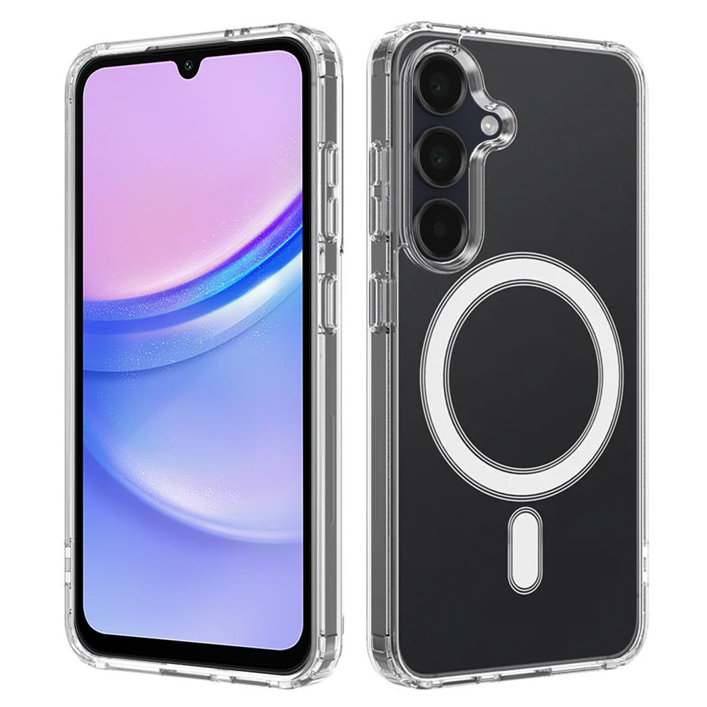 MagSafe-kuori Samsung Galaxy A15 A155:lle, Techsuit, Pro, Läpinäkyvä