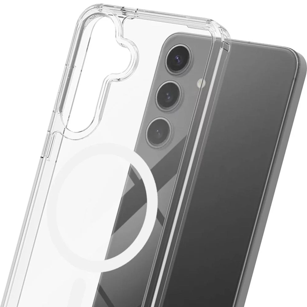 MagSafe-kuori Samsung Galaxy A16 5G A166 / A16 4G A165:lle, 3MK, Armor MagCase, Läpinäkyvä
