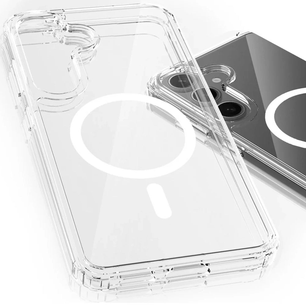 MagSafe-kuori Samsung Galaxy A16 5G A166 / A16 4G A165:lle, 3MK, Armor MagCase, Läpinäkyvä