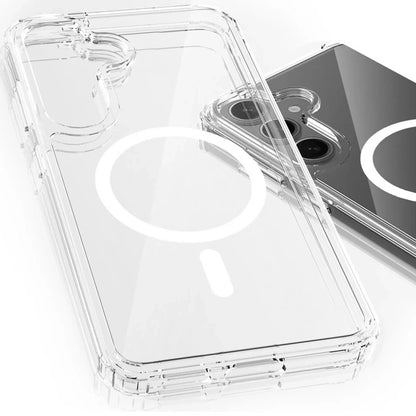 MagSafe-kuori Samsung Galaxy A16 5G A166 / A16 4G A165:lle, 3MK, Armor MagCase, Läpinäkyvä