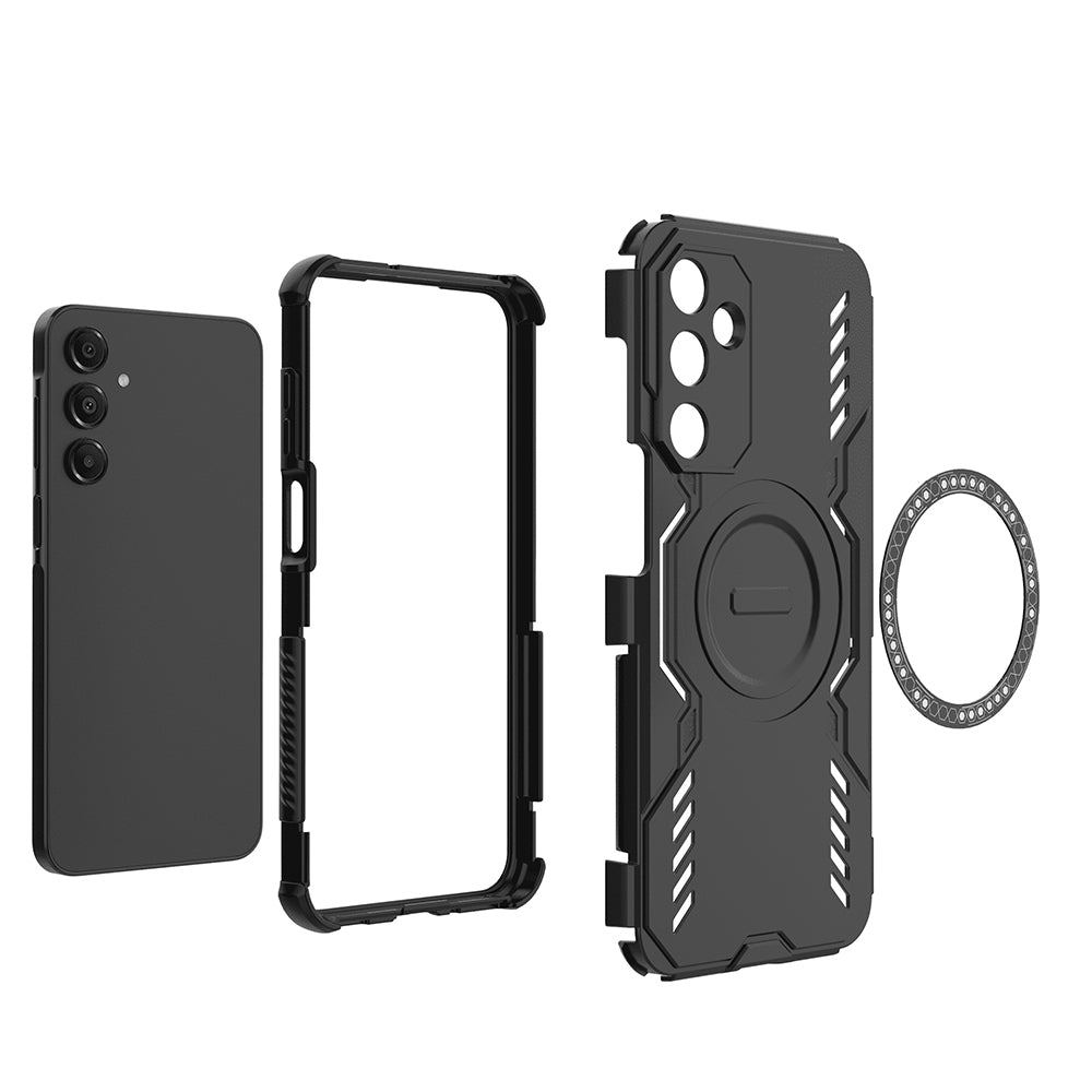 MagSafe Case for Samsung Galaxy A16 5G A166 / A16 4G A165, Techsuit, ArmorMag, Black