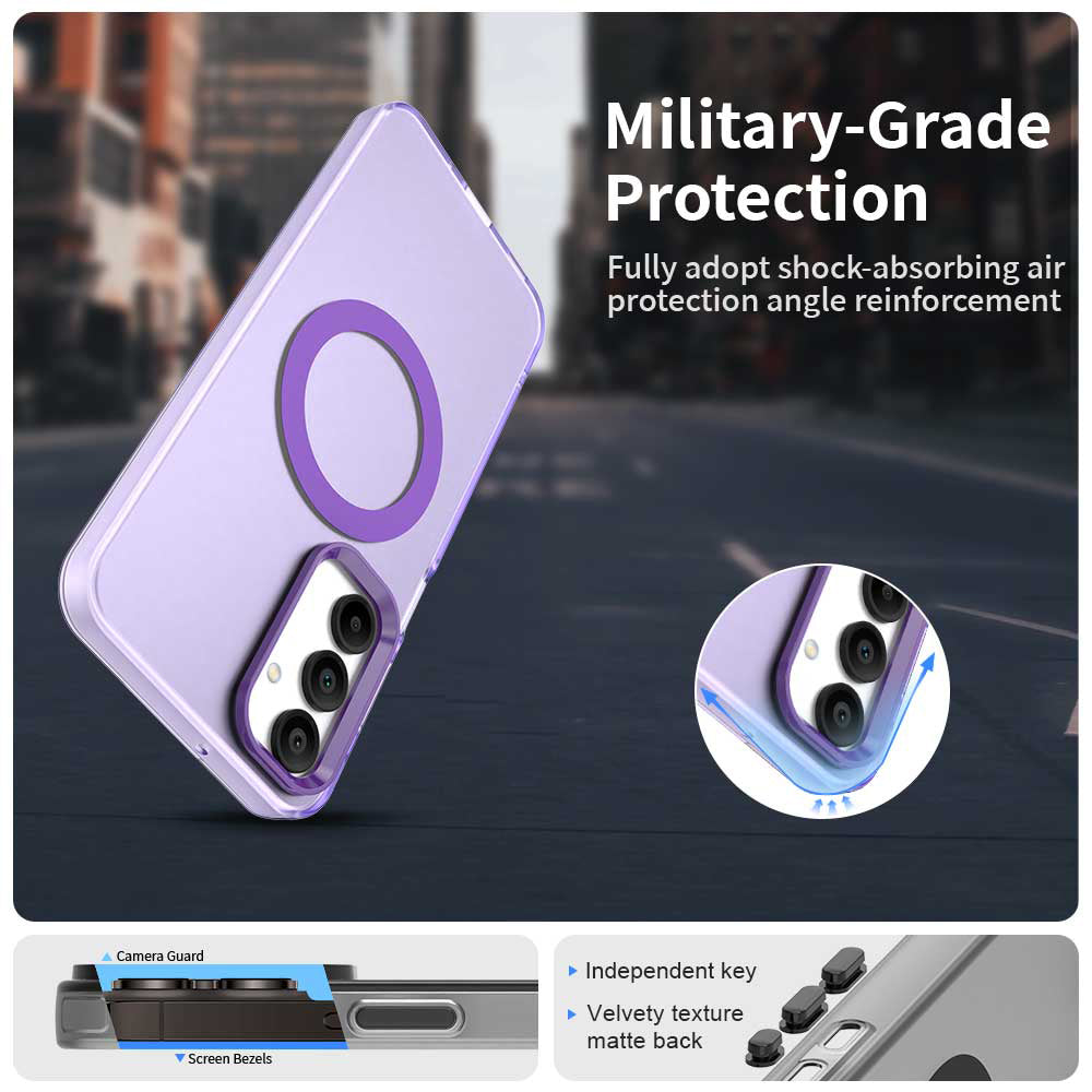 MagSafe-kuori Samsung Galaxy A16 5G A166 / A16 4G A165:lle, Techsuit, CandyCase, Violetti