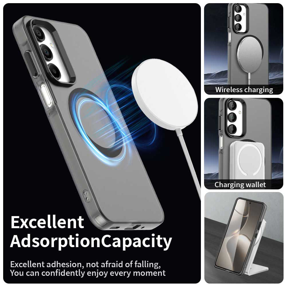 MagSafe-kuori Samsung Galaxy A16 5G A166 / A16 4G A165:lle, Techsuit, CandyCase, Musta