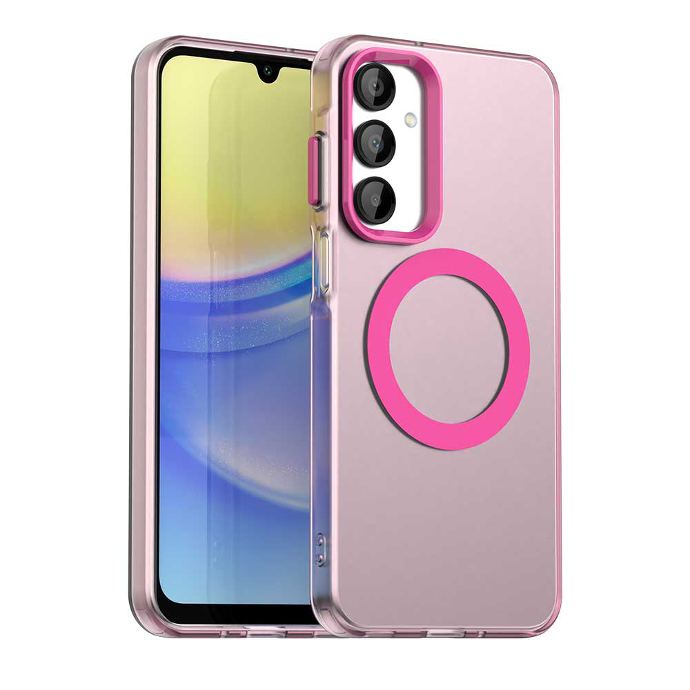 MagSafe-kuori Samsung Galaxy A16 5G A166 / A16 4G A165:lle, Techsuit, CandyCase, Vaaleanpunainen