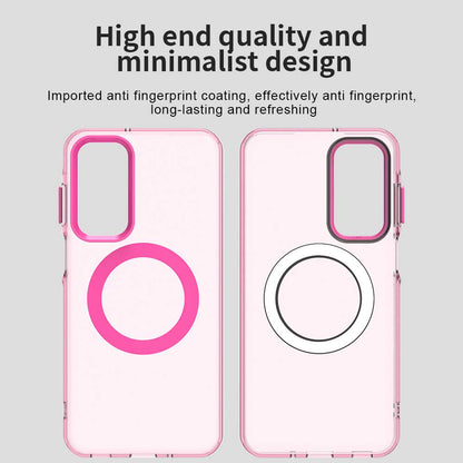 MagSafe-kuori Samsung Galaxy A16 5G A166 / A16 4G A165:lle, Techsuit, CandyCase, Vaaleanpunainen