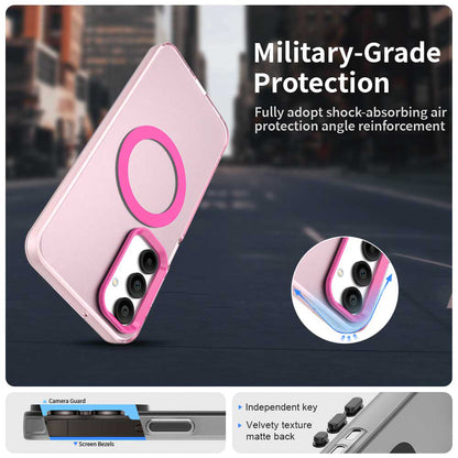MagSafe-kuori Samsung Galaxy A16 5G A166 / A16 4G A165:lle, Techsuit, CandyCase, Vaaleanpunainen