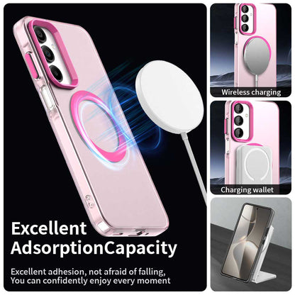 MagSafe-kuori Samsung Galaxy A16 5G A166 / A16 4G A165:lle, Techsuit, CandyCase, Vaaleanpunainen