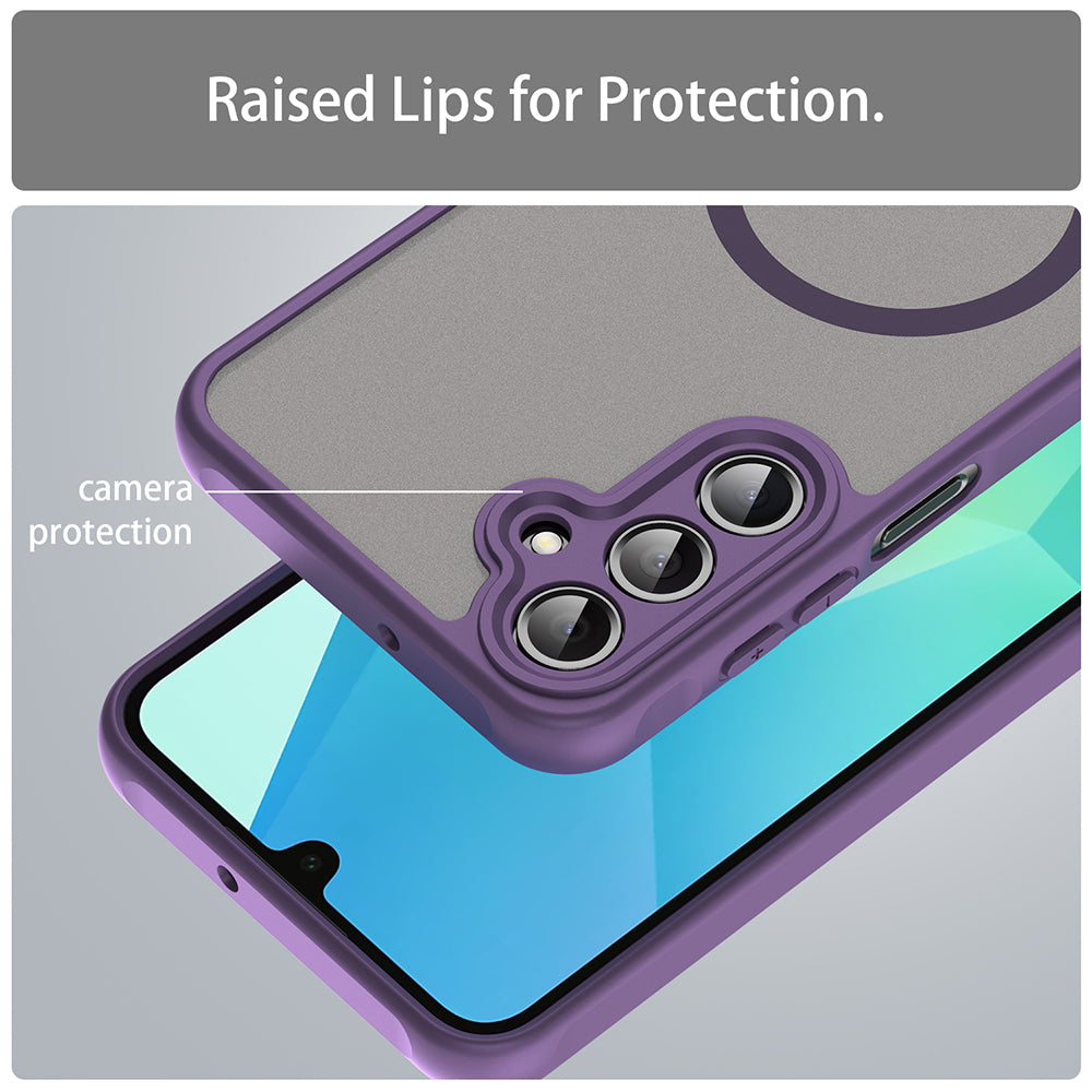 MagSafe-kuori Samsung Galaxy A16 5G A166 / A16 4G A165:lle, Techsuit, HaloFrost II, Violetti