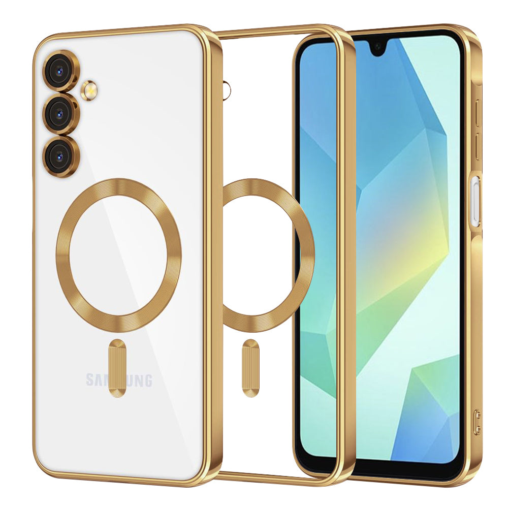 MagSafe-kuori Samsung Galaxy A16 5G A166 / A16 4G A165:lle, Techsuit, Luxury Crystal, Kultainen