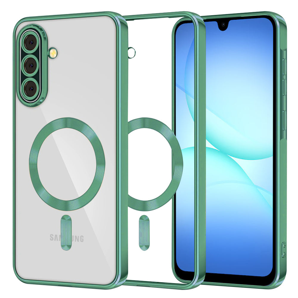 MagSafe-kuori Samsung Galaxy A17 4G / A17 5G:lle, Techsuit, Luxury Crystal, Vaaleanvihreä