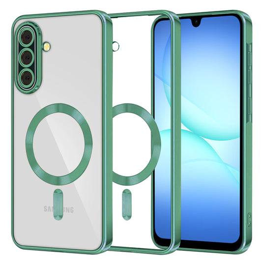 MagSafe-kuori Samsung Galaxy A17 4G / A17 5G:lle, Techsuit, Luxury Crystal, Vaaleanvihreä
