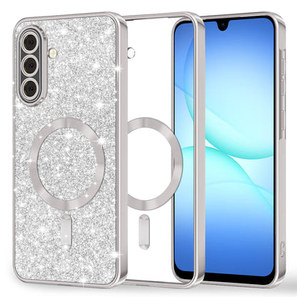 MagSafe-kuori Samsung Galaxy A17 4G / A17 5G:lle, Techsuit, Luxury Glitter, Hopea