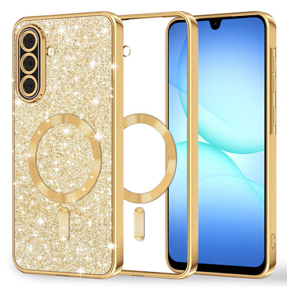 MagSafe-kuori Samsung Galaxy A17 4G / A17 5G:lle, Techsuit, Luxury Glitter, Kultainen