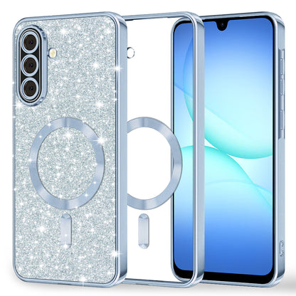 MagSafe-kuori Samsung Galaxy A17 4G / A17 5G:lle, Techsuit, Luxury Glitter, Bleu