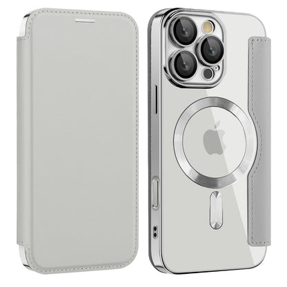 MagSafe-kuori Samsung Galaxy A17 5G:lle, Techsuit, SmartMag Book, Harmaa