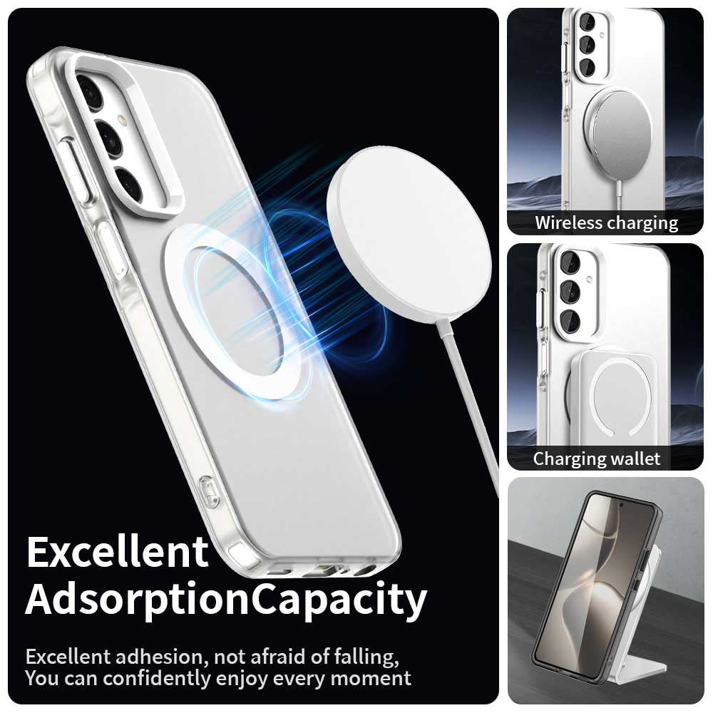MagSafe-kuori Samsung Galaxy A25 A256:lle, Techsuit, CandyCase, Valkoinen