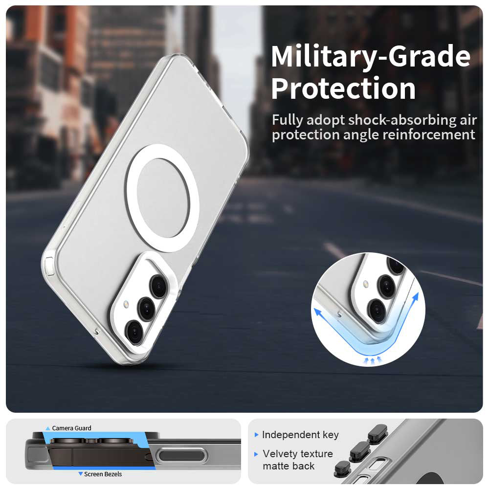 MagSafe-kuori Samsung Galaxy A25 A256:lle, Techsuit, CandyCase, Valkoinen