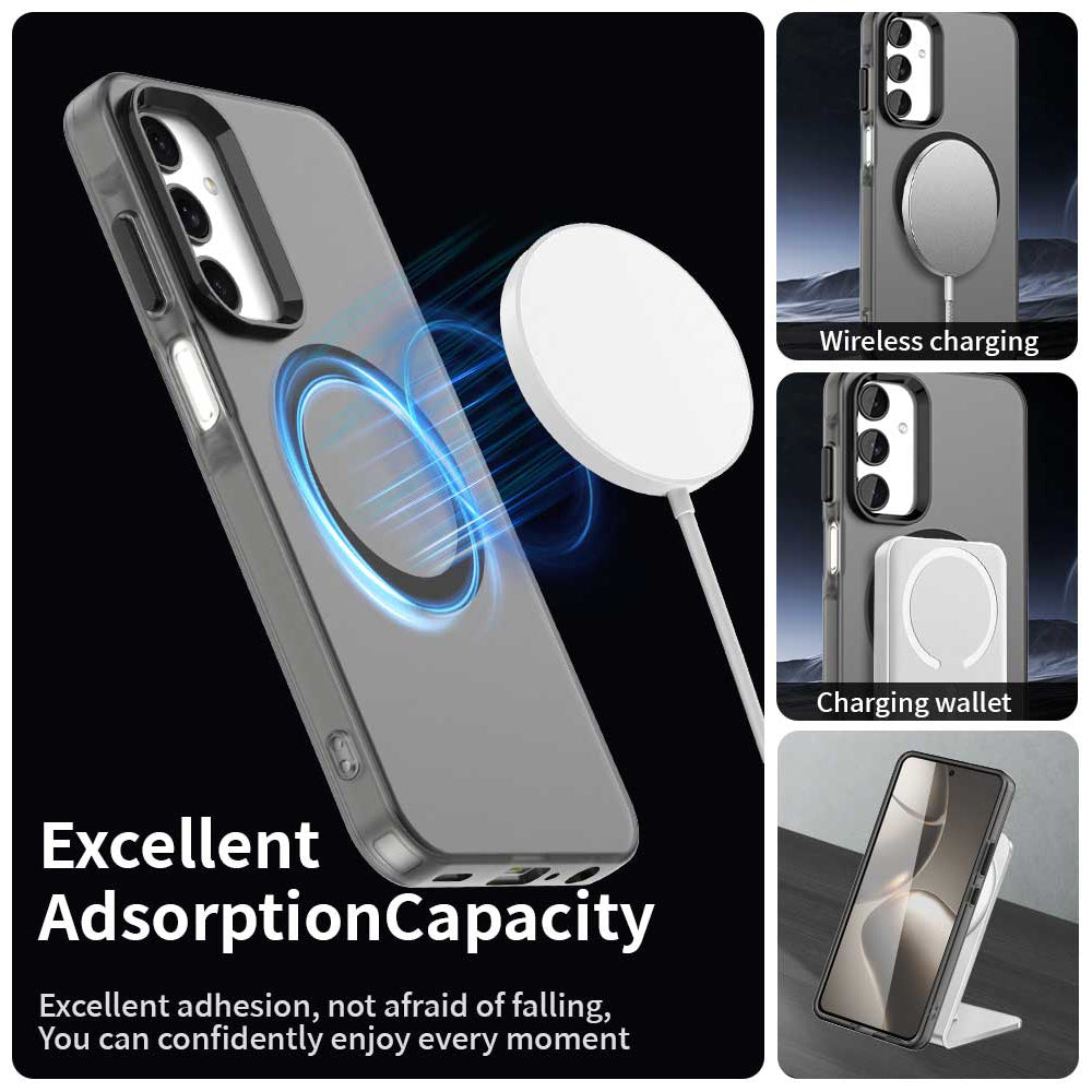 MagSafe-kuori Samsung Galaxy A25 A256:lle, Techsuit, CandyCase, Musta