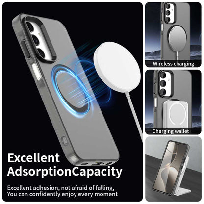 MagSafe-kuori Samsung Galaxy A25 A256:lle, Techsuit, CandyCase, Musta