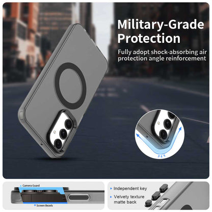 MagSafe-kuori Samsung Galaxy A25 A256:lle, Techsuit, CandyCase, Musta