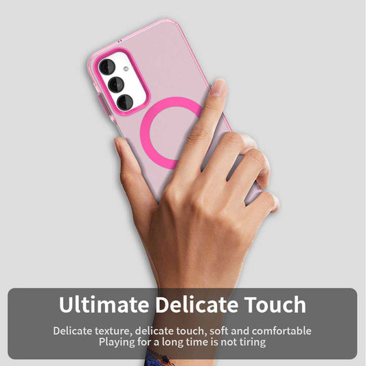 MagSafe-kuori Samsung Galaxy A25 A256:lle, Techsuit, CandyCase, Vaaleanpunainen