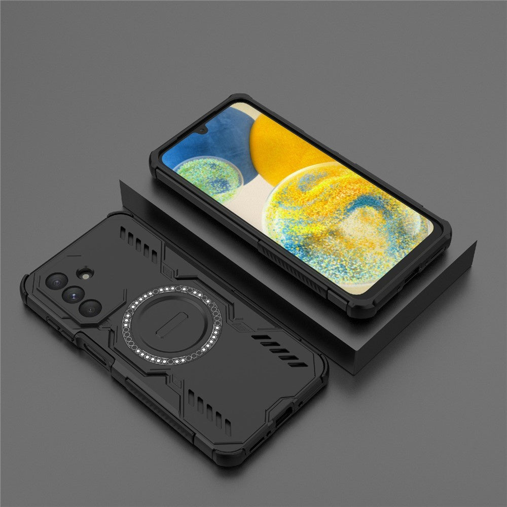 MagSafe-kuori Samsung Galaxy A26 A266:lle, Techsuit, ArmorMag, Musta