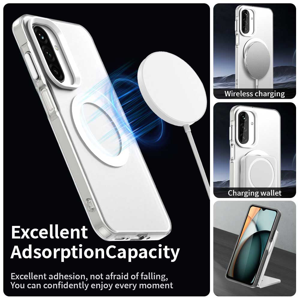 MagSafe-kuori Samsung Galaxy A26 A266:lle, Techsuit, CandyCase, Valkoinen