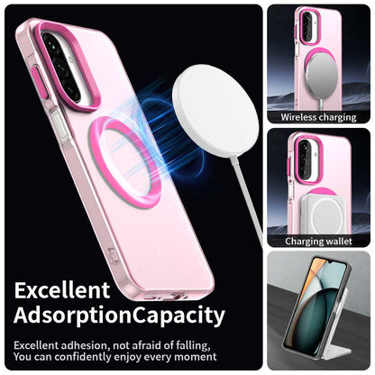 MagSafe-kuori Samsung Galaxy A26 A266:lle, Techsuit, CandyCase, Vaaleanpunainen