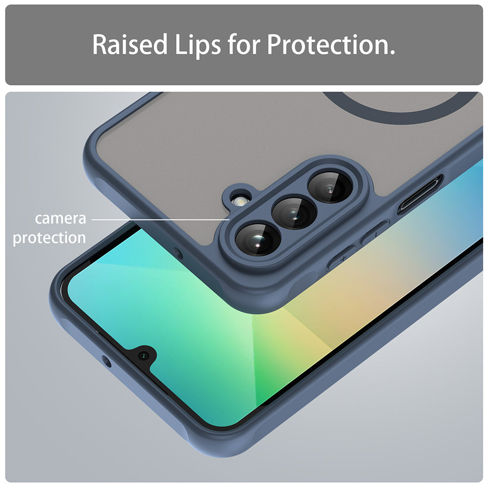 MagSafe-kuori Samsung Galaxy A26 A266:lle, Techsuit, HaloFrost II, Laivastonsininen