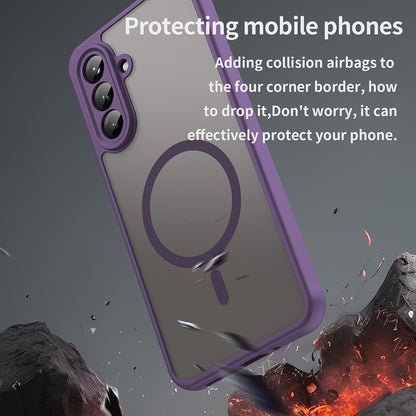 MagSafe-kuori Samsung Galaxy A26 A266:lle, Techsuit, HaloFrost II, Violetti