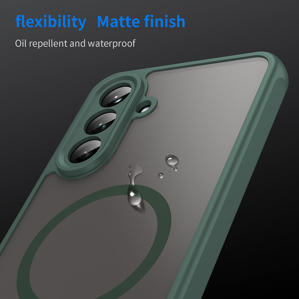 MagSafe-kuori Samsung Galaxy A26 A266:lle, Techsuit, HaloFrost II, Vihreä