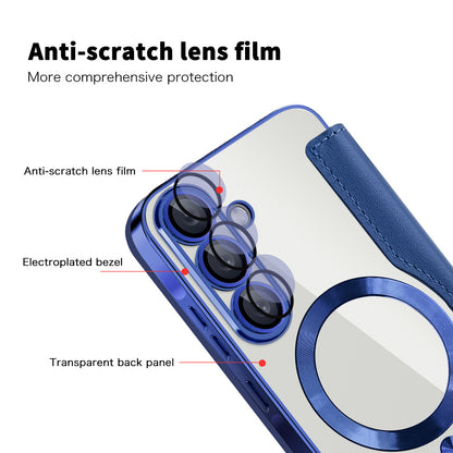 MagSafe-kuori Samsung Galaxy A26 A266:lle, Techsuit, SmartMag Book, Sininen