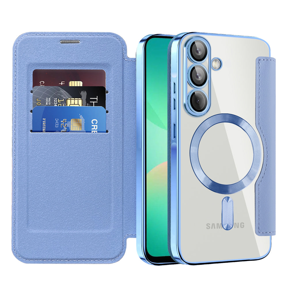 MagSafe-kuori Samsung Galaxy A26 A266:lle, Techsuit, SmartMag Book, Sininen