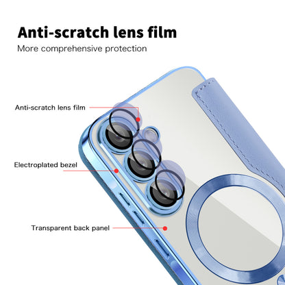 MagSafe-kuori Samsung Galaxy A26 A266:lle, Techsuit, SmartMag Book, Sininen
