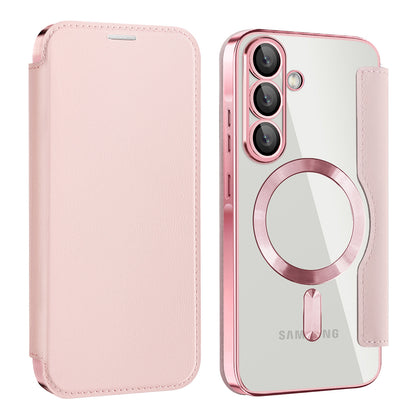 MagSafe-kuori Samsung Galaxy A26 A266:lle, Techsuit, SmartMag Book, Vaaleanpunainen
