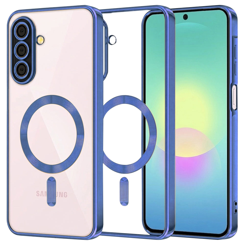 MagSafe-kuori Samsung Galaxy A27 5G:lle, Techsuit, Luxury Crystal, Tummansininen