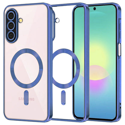 MagSafe-kuori Samsung Galaxy A27 5G:lle, Techsuit, Luxury Crystal, Tummansininen