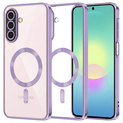 MagSafe-kuori Samsung Galaxy A27 5G:lle, Techsuit, Luxury Crystal, Vaaleanvioletti