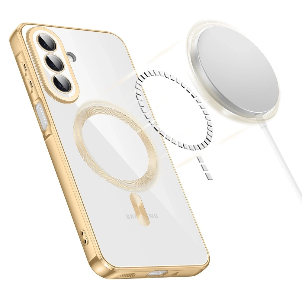 MagSafe-kuori Samsung Galaxy A27 5G:lle, Techsuit, Luxury Crystal, Punainen