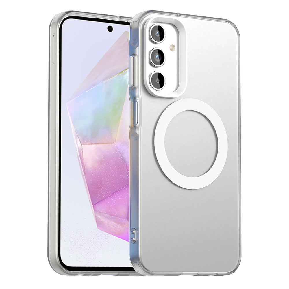 MagSafe-kuori Samsung Galaxy A35 5G A356:lle, Techsuit, CandyCase, Valkoinen