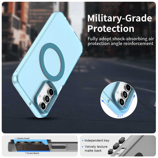 MagSafe-kuori Samsung Galaxy A35 5G A356:lle, Techsuit, CandyCase, Sininen