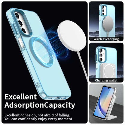 MagSafe Case for Samsung Galaxy A35 5G A356, Techsuit, CandyCase, Blue